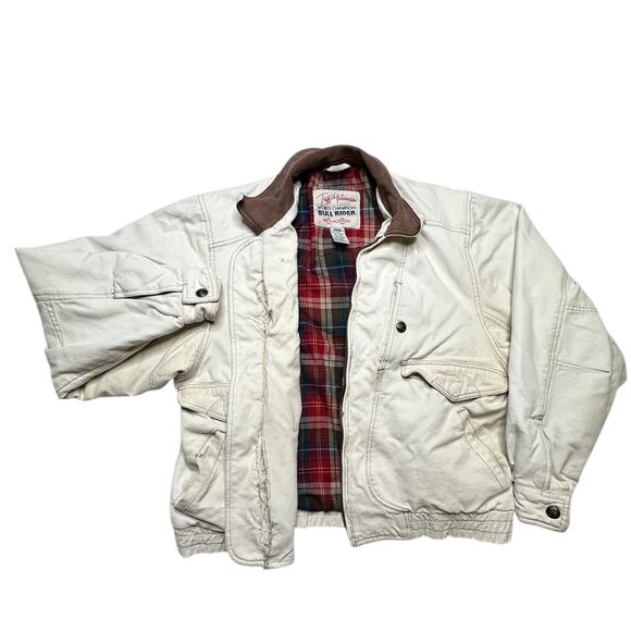 Vintage Western Bull Rider By Cripple Creek Bomber Chore Coat Size Medium - Picture 1 of 8